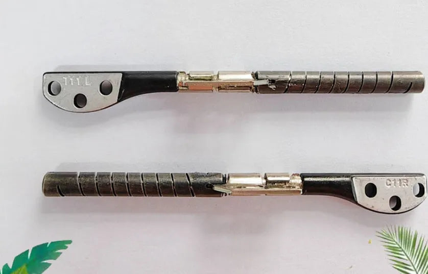A1286 MacBook Pro 15-inch screen shaft pair in foam packaging