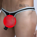 Men's Ice Silk nylon briefs in Army Green colour, showing front design.