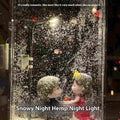 DIY snowy night light kit with LED snowflake street lamp model components for Christmas decoration