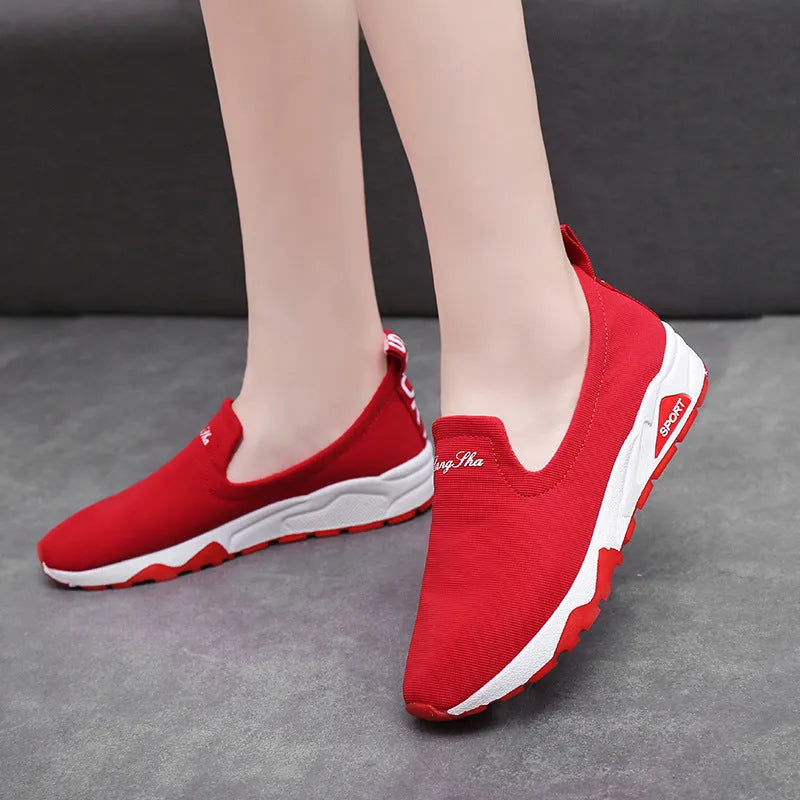 Women casual canvas shoes super high heel cowhide fabric upper leather toe cap autumn