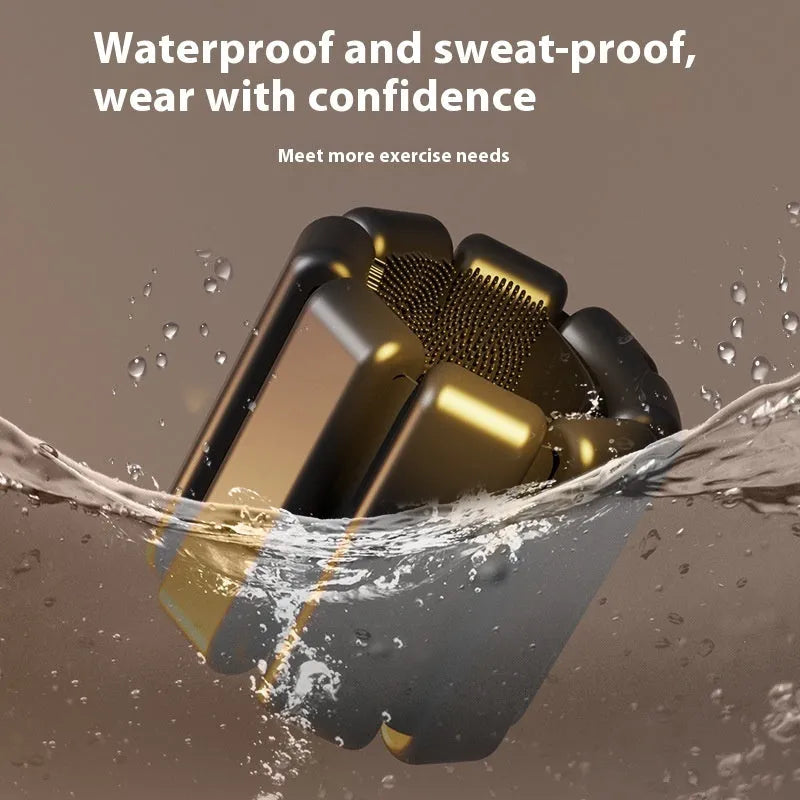 Velcro silicone strap-on weight bracelet in black, shown on an ankle, with 1lb and 2lb weight options.
