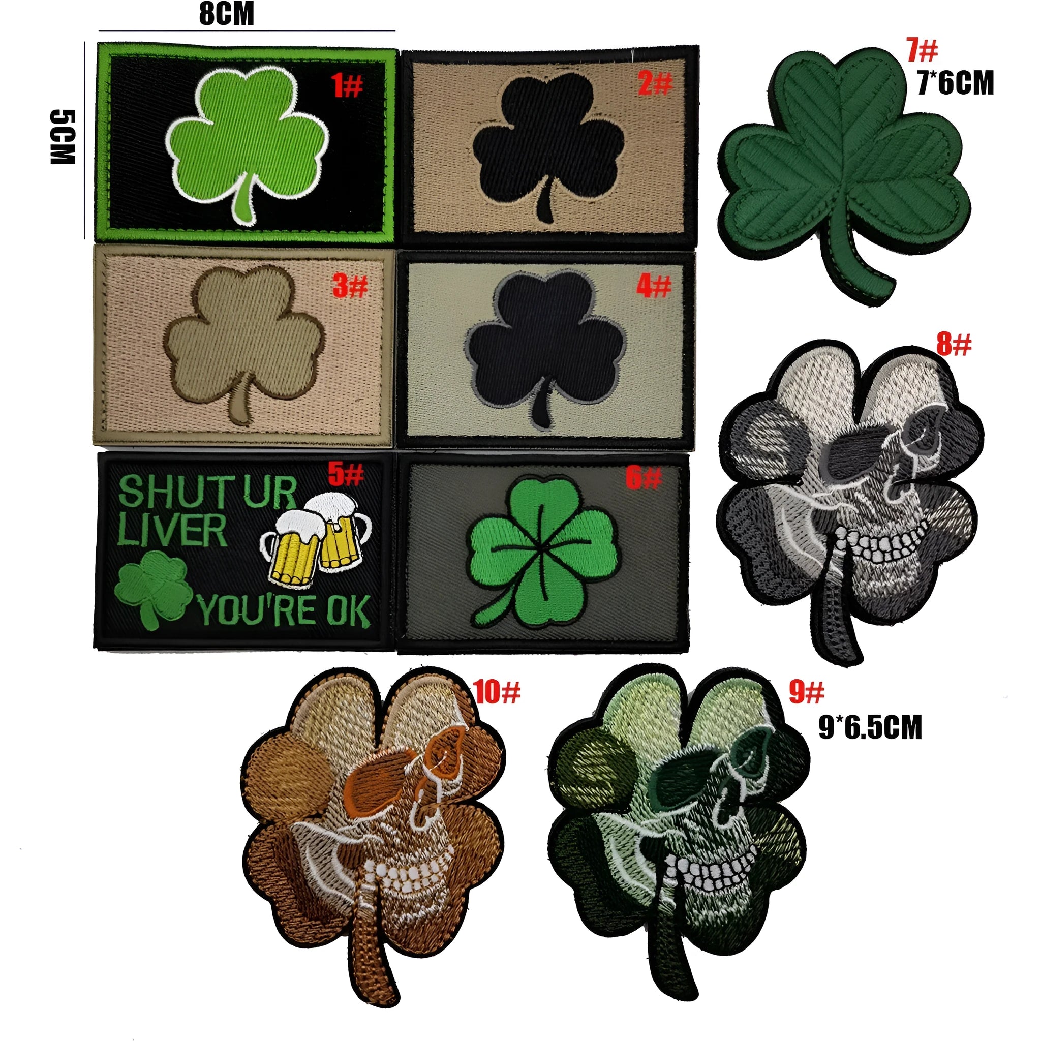 Outdoor embroidered fabric badge with Velcro backing showing military-style design on nylon polyester