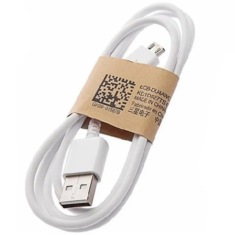 Black or white 1m Micro USB data cable for charging Android phones and tablets