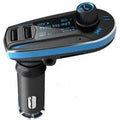 BT618C car Bluetooth FM transmitter with LCD screen and USB port for vehicle audio streaming