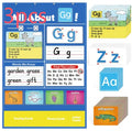 Creative letters learning sleeve table chart with alphabet cards and song set for children