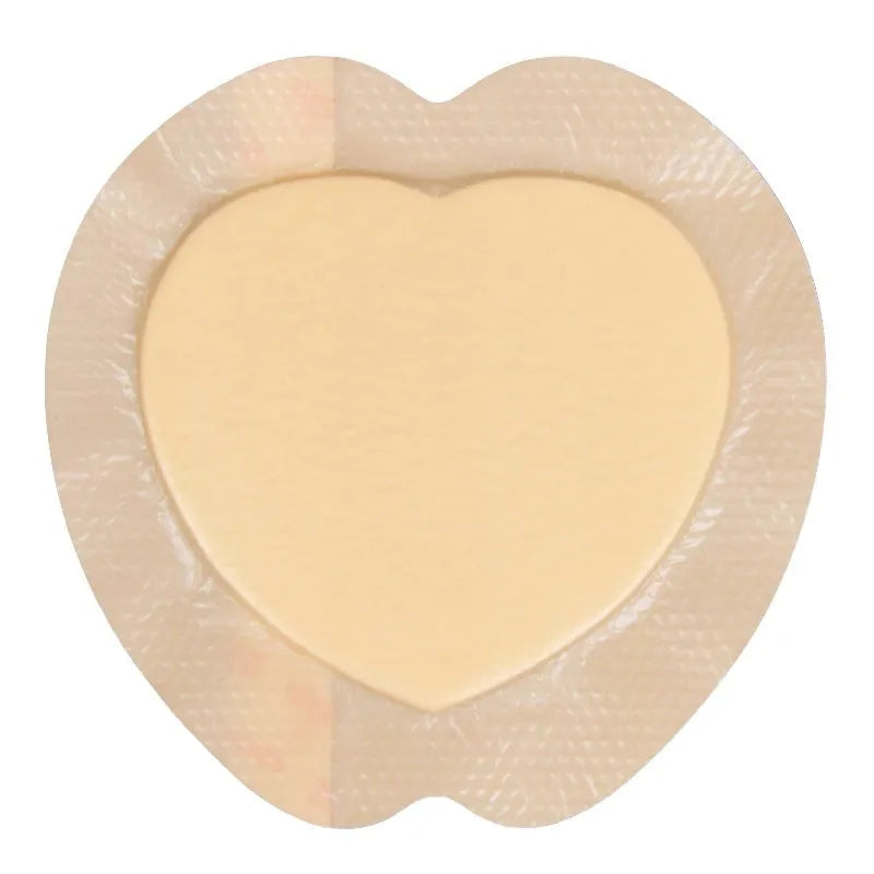 Large 20x20cm skin colour silicone foam bedsore dressing with waterproof adhesive