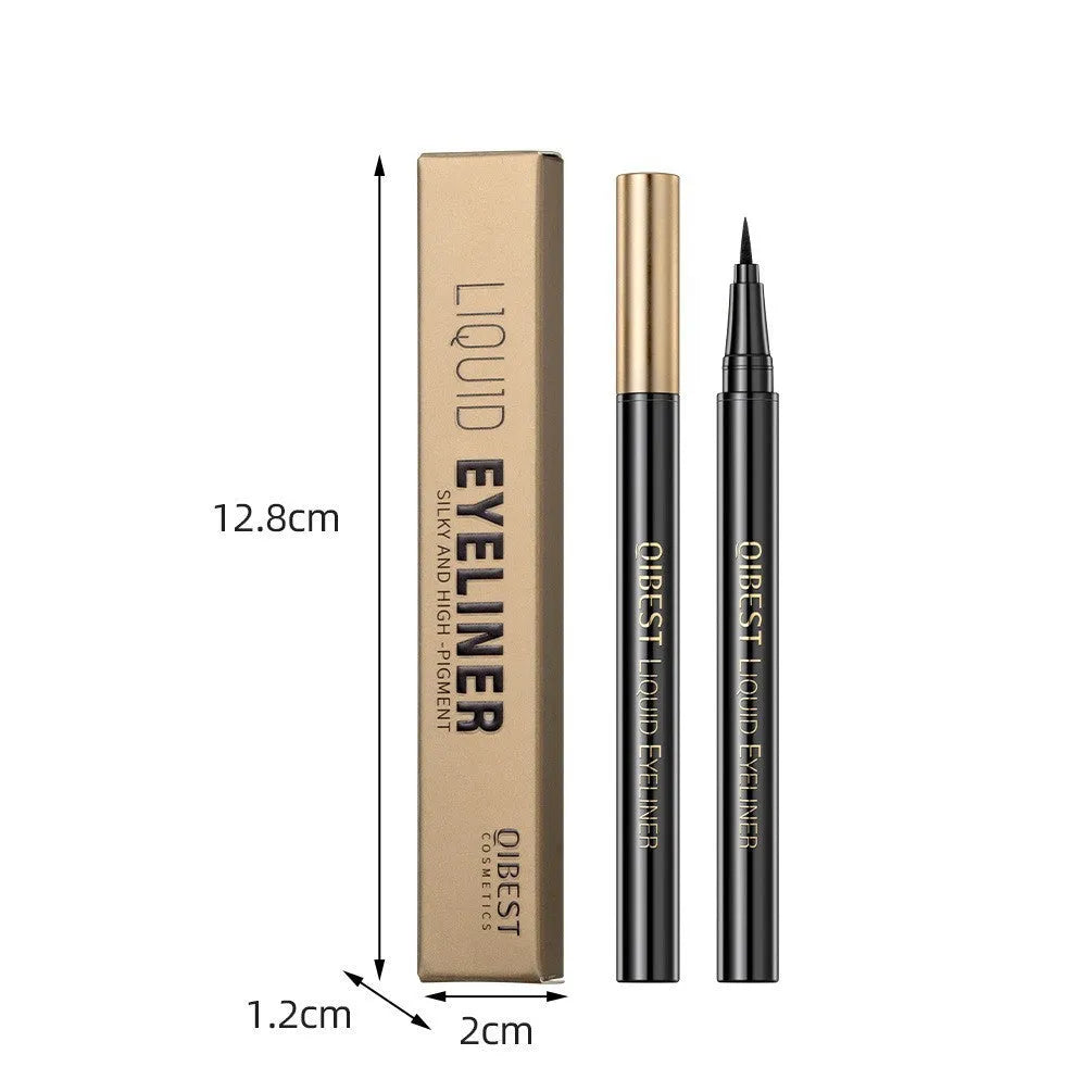 Q2407 black liquid eyeliner pen with sweat-proof and quick-drying properties