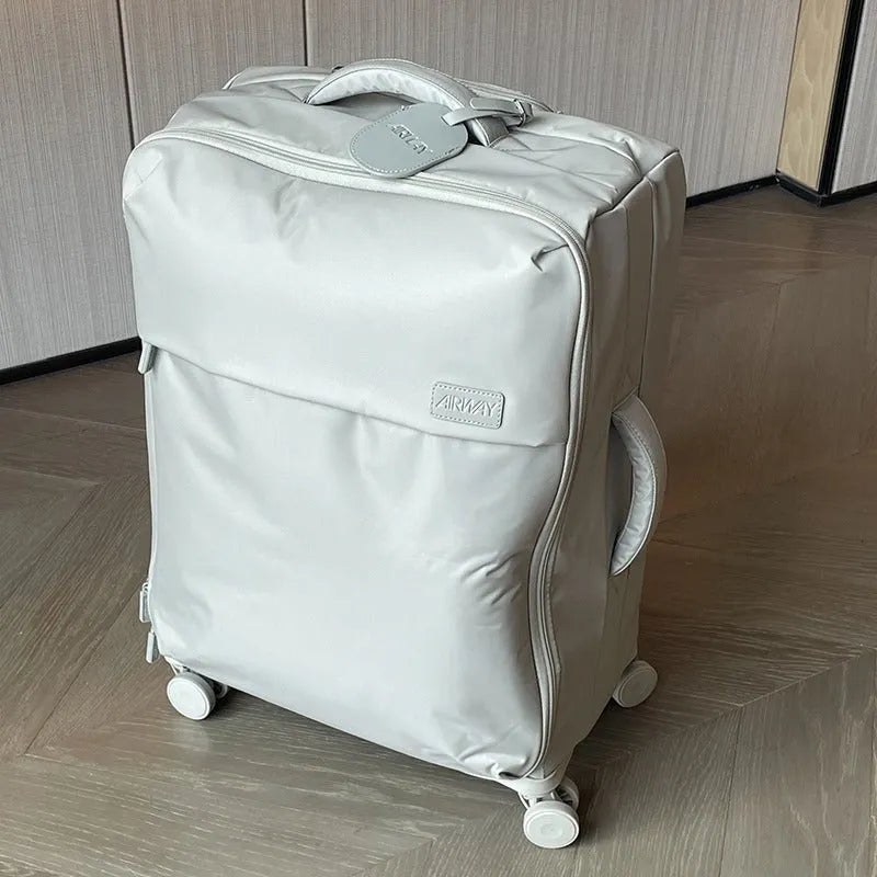 20 inch bluestone green waterproof Oxford cloth suitcase with universal wheels