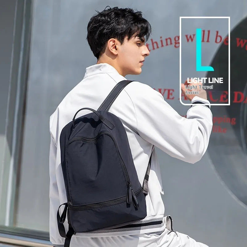 Marco Leideng ultra light Oxford cloth travel backpack in blue black colour