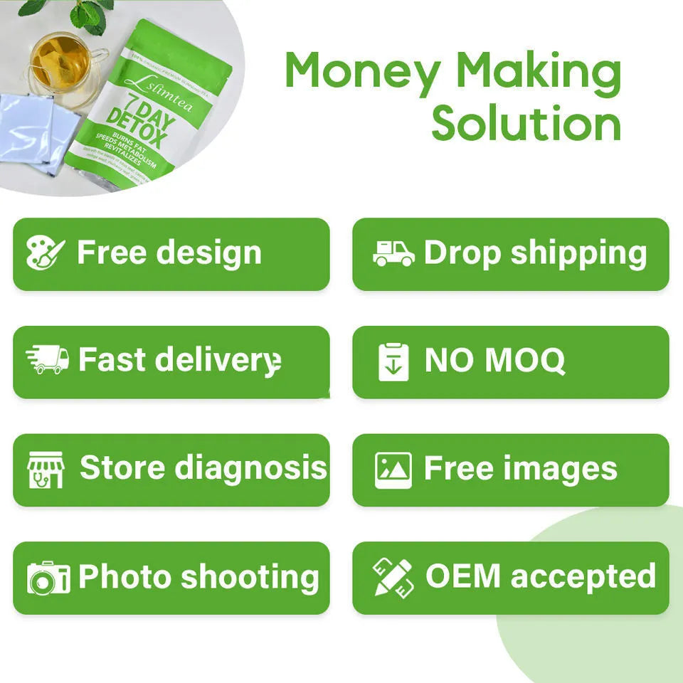 14-day herbal detoxification diet tea with 14 individual 3g tea bags, 42g total net content