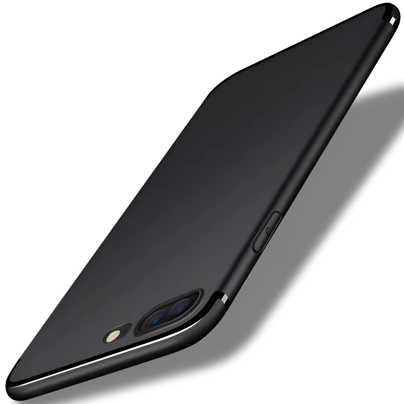 Compatible TPU silicone iPhone case for models 6, 7, 8, X in black, blue, red, white colours.