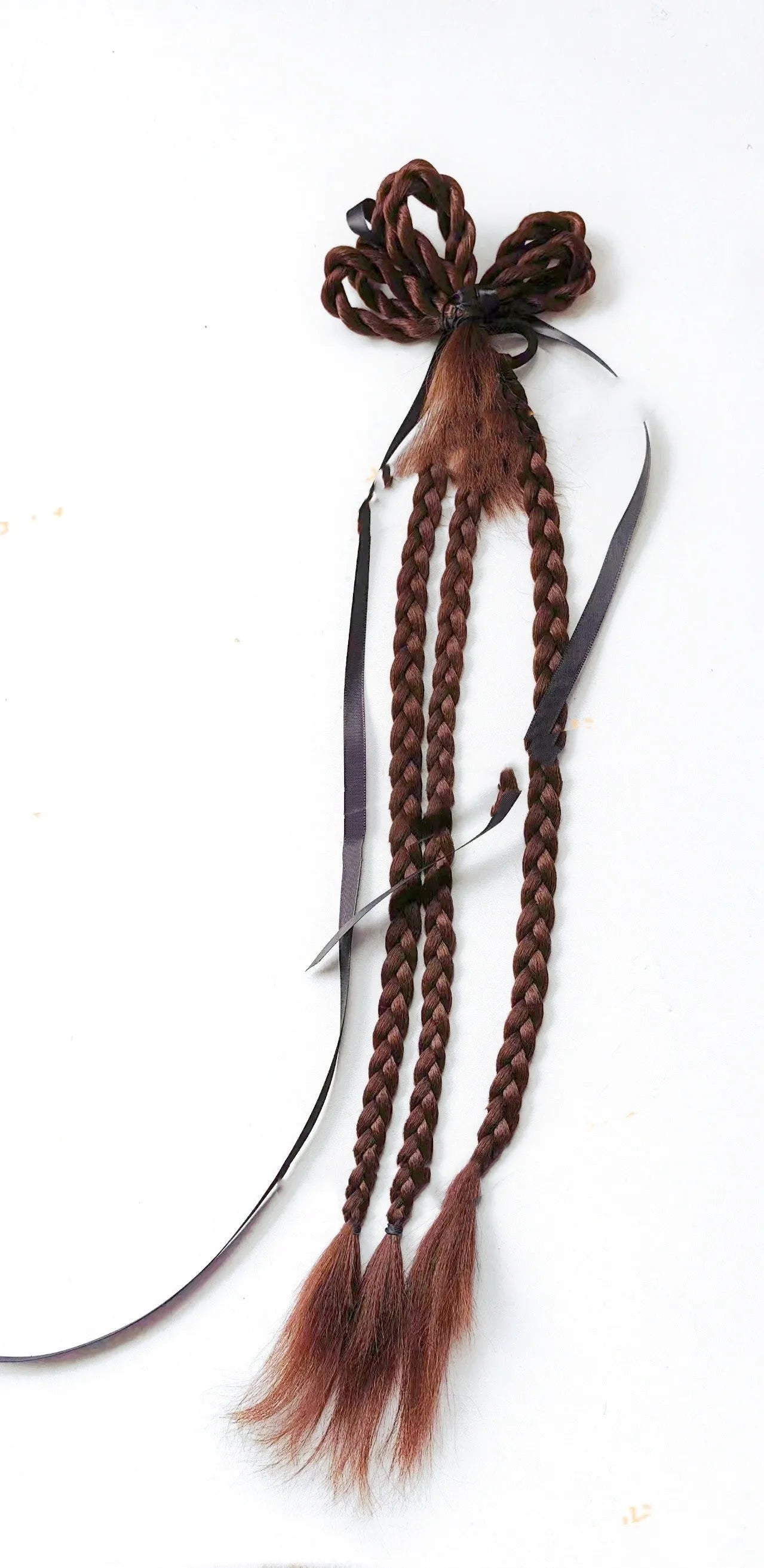 60 cm protein silk boxing braid wig with scratch clip in natural black colour