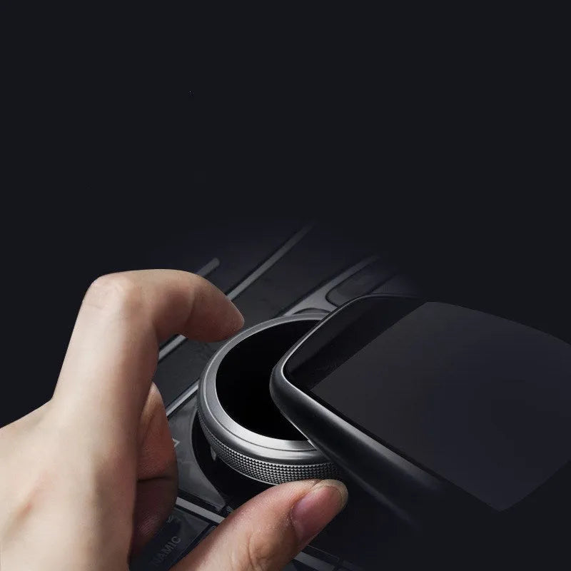 Black ABS wireless CarPlay adapter module with USB connector measuring 80x46x10mm
