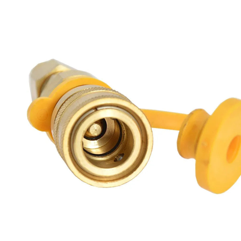 Brass gas propane conversion charging connector with 3/8 American standard thread for tank refilling