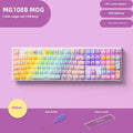 Coloured sugar cat Bluetooth mechanical keyboard with piano switches and themed keycaps