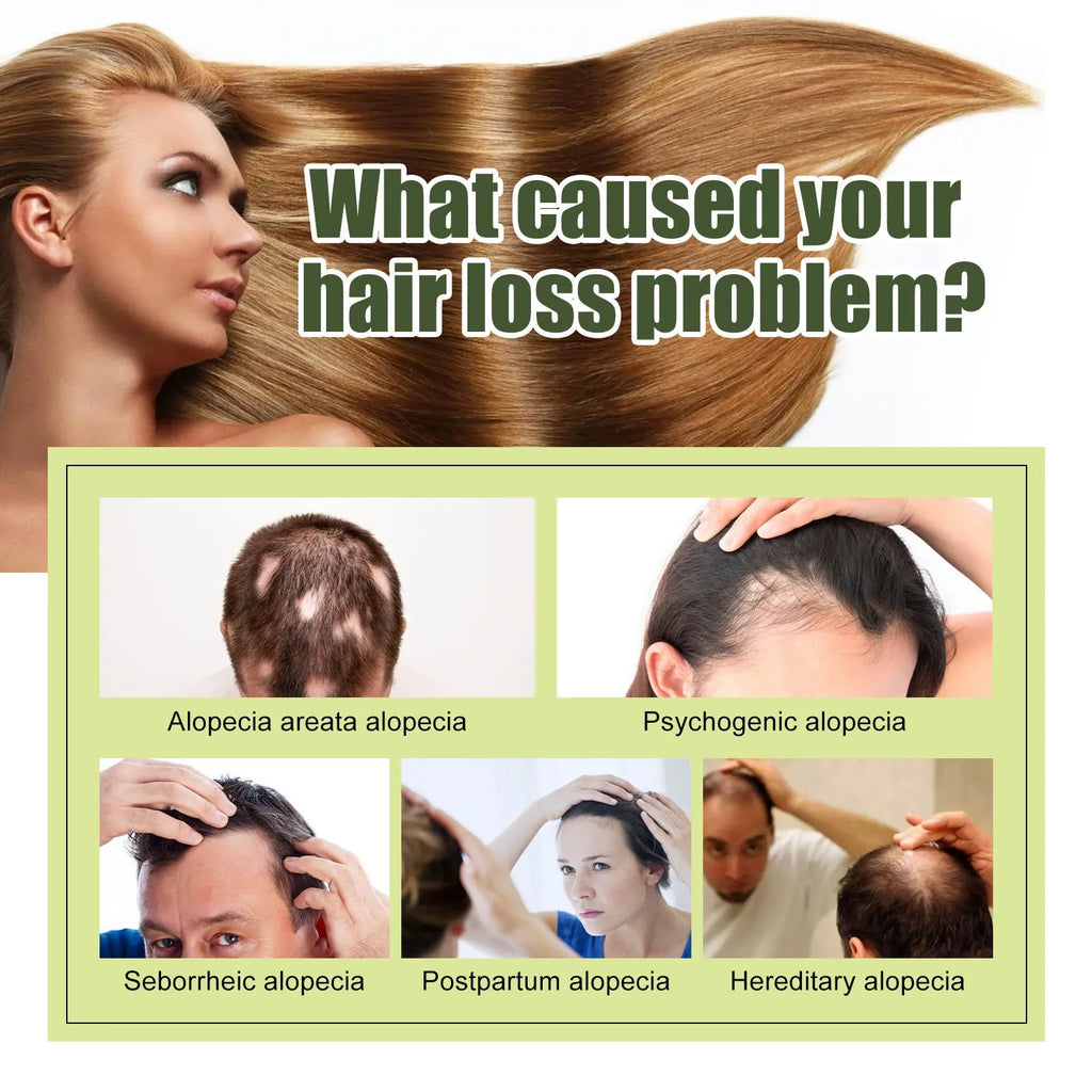 60ml bottle of anti-fall repair hair essential oil for dry, brittle hair treatment