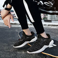 Low-top mesh running shoes with front strap closure in multiple colour options