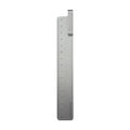 Aluminium metal bookmark ruler with 15cm laser-engraved scale in retro design