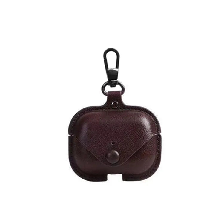 AirPods Pro protective leather case in a choice of PU patterns including cross, crystal, and litchi texture.