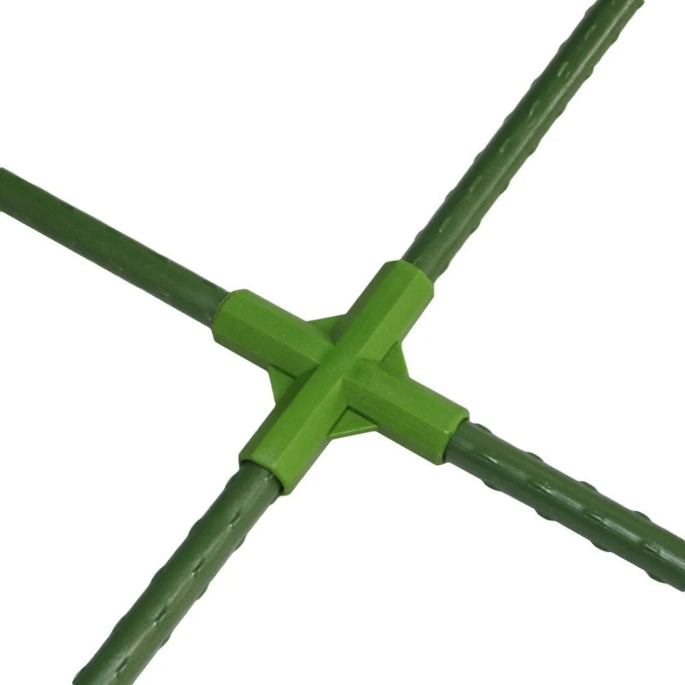 PP plastic three-way and four-way plant support connectors for 11mm garden stakes