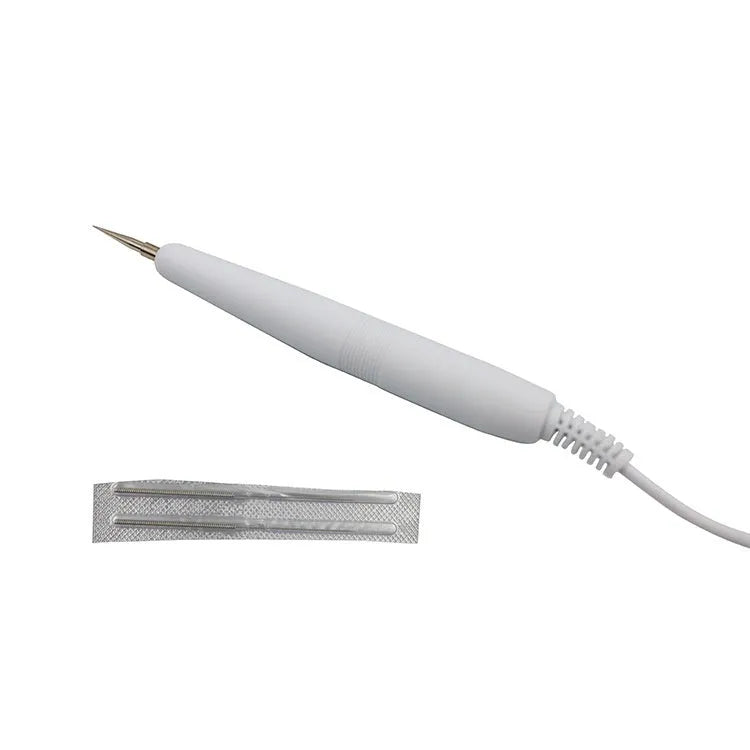 White professional electronic beauty instrument for spot and mole removal treatments in commercial beauty salons
