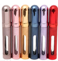 12ml aluminium travel perfume bottle with glass liner in various colours