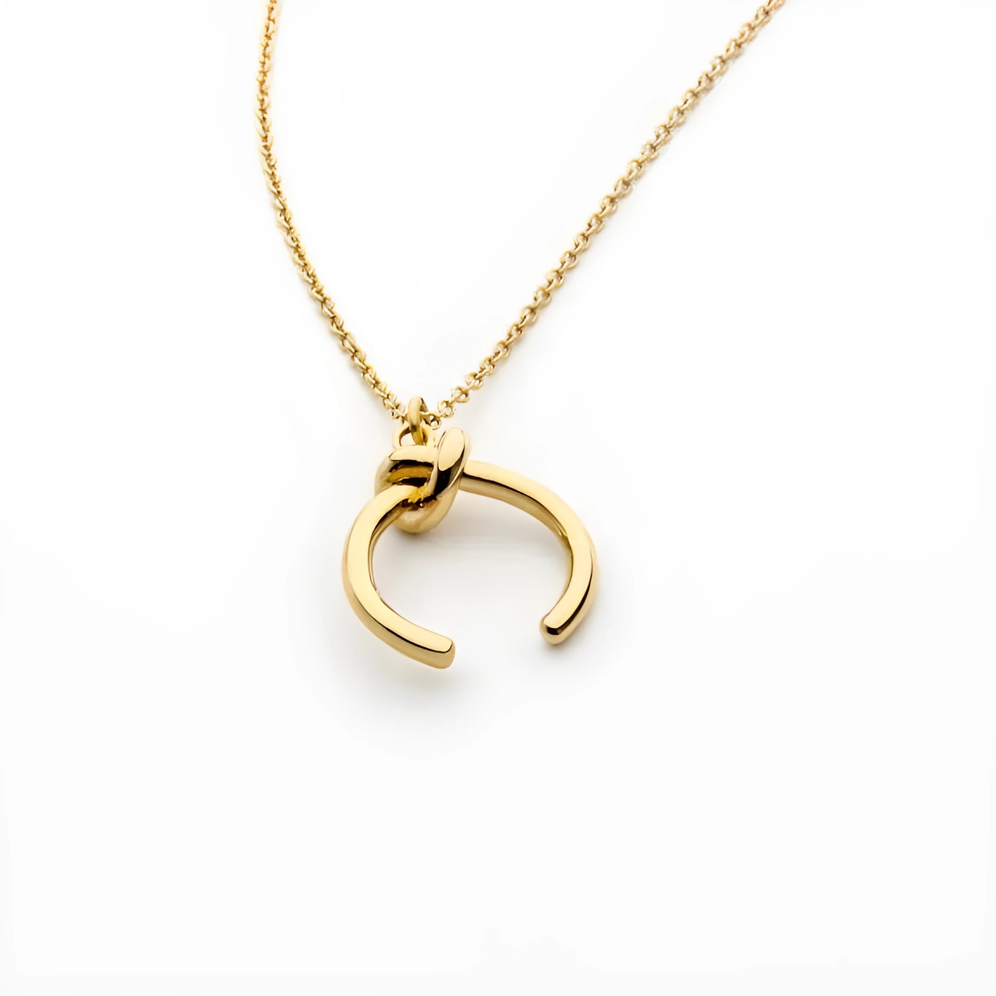 Vintage geometric pendant necklace with adjustable cross chain in gold or silver finish