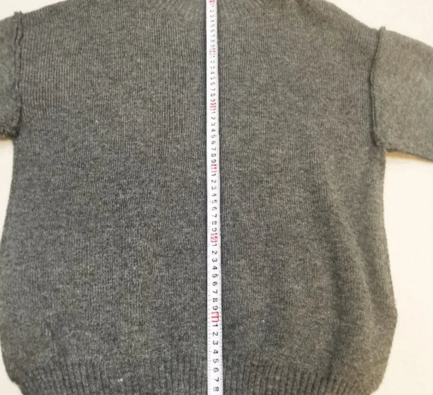 Women's side-slit sweater and trousers suit in acrylic fabric, free size fit