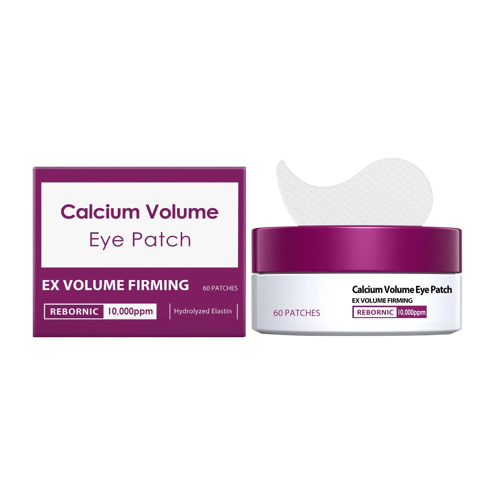 Pack of 60 daily nourishing eye patches with collagen and niacinamide for under-eye hydration
