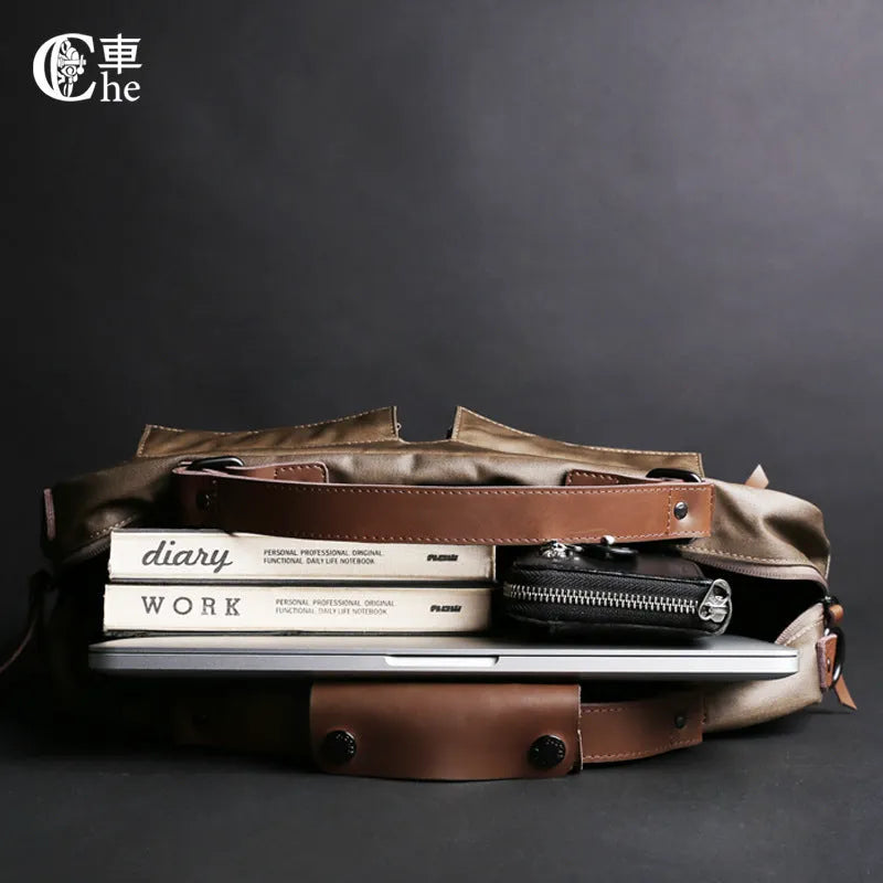 Dpark black messenger-style laptop bag for 14-inch or 15-inch Lenovo computers with shoulder strap