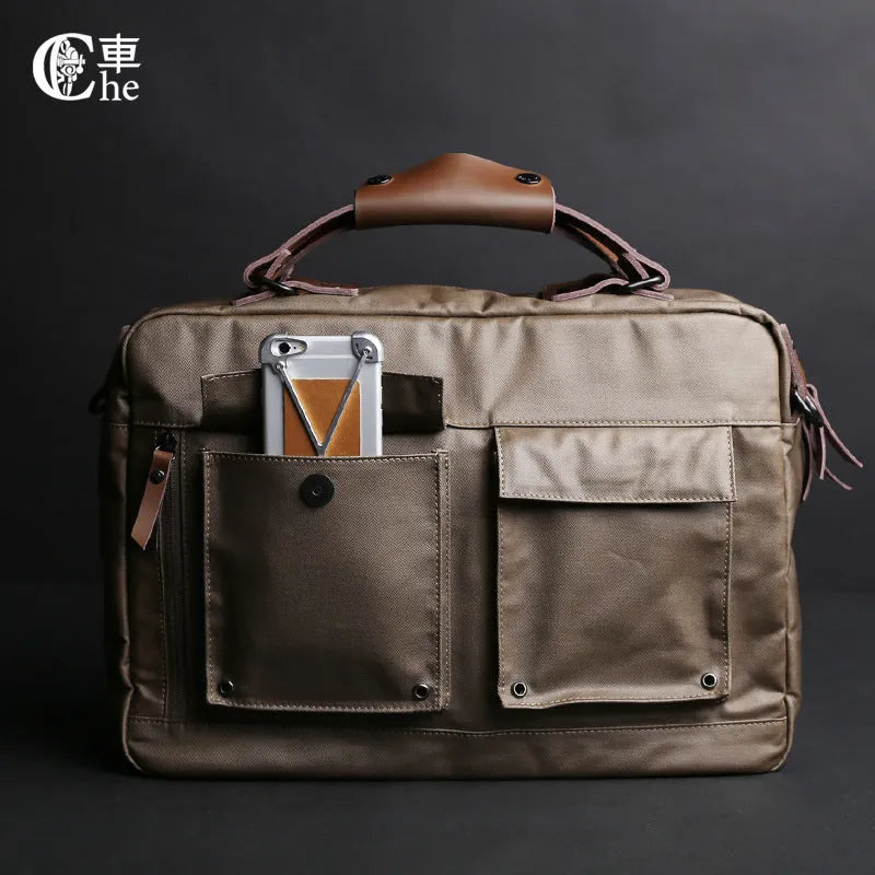 Dpark black messenger-style laptop bag for 14-inch or 15-inch Lenovo computers with shoulder strap