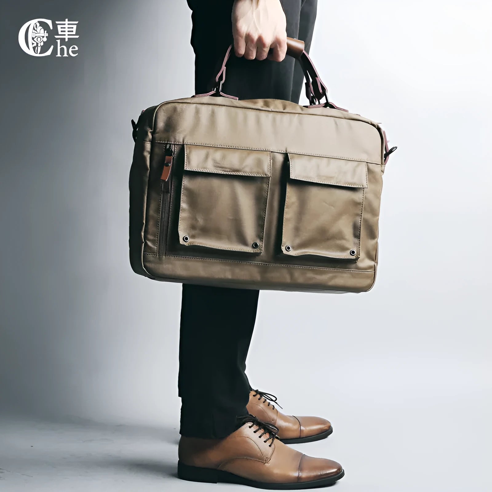 Dpark black messenger-style laptop bag for 14-inch or 15-inch Lenovo computers with shoulder strap