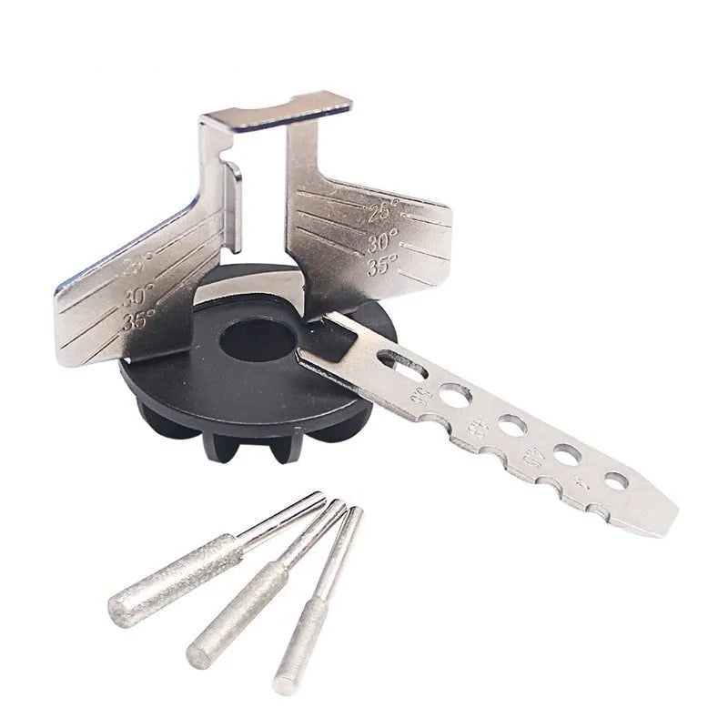 Silver metal chain grinding machine accessory for mini electric grinders