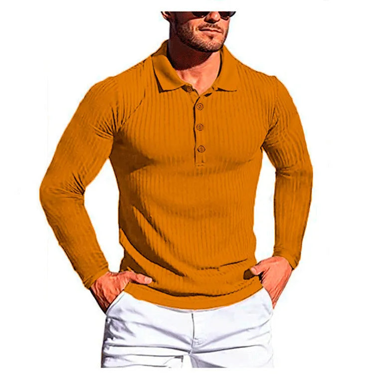 Men's loose fit striped summer shirt in multiple colour options on mannequin
