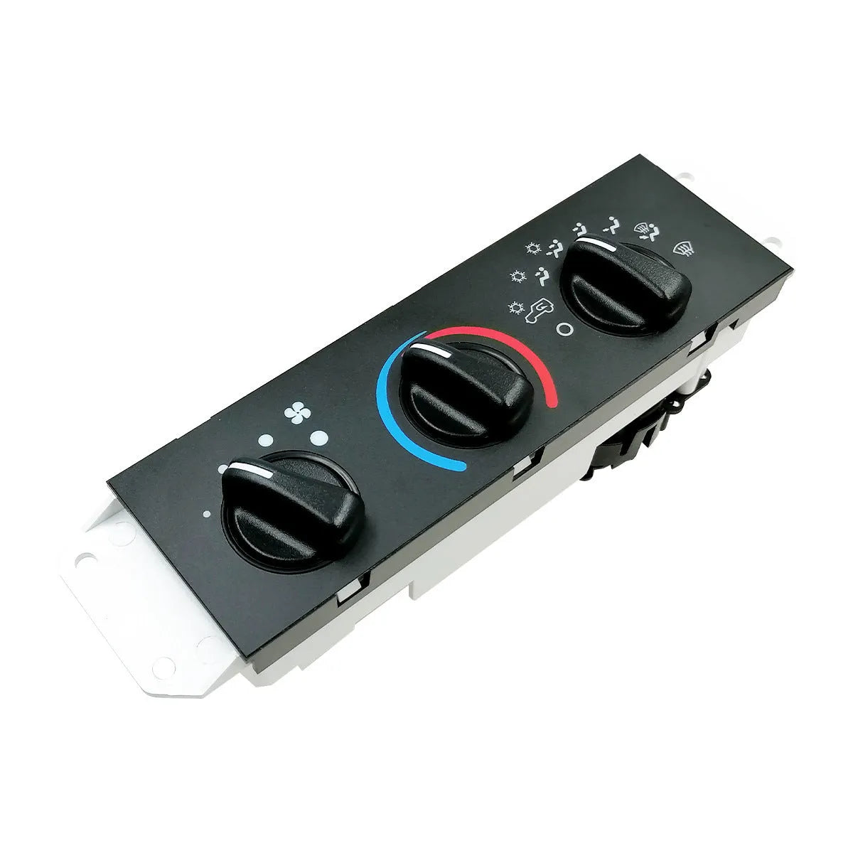 Black automotive air conditioning control panel for Jeep Wrangler 2005-2006, part number 55056558AA