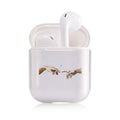 Transparent plastic protective case cover for Apple AirPods and AirPods Pro.