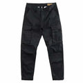 Men's cotton multi-pocket labour trousers in cropped length shown in khaki colour