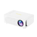 Black or white portable mini projector for wired connection to mobile phones