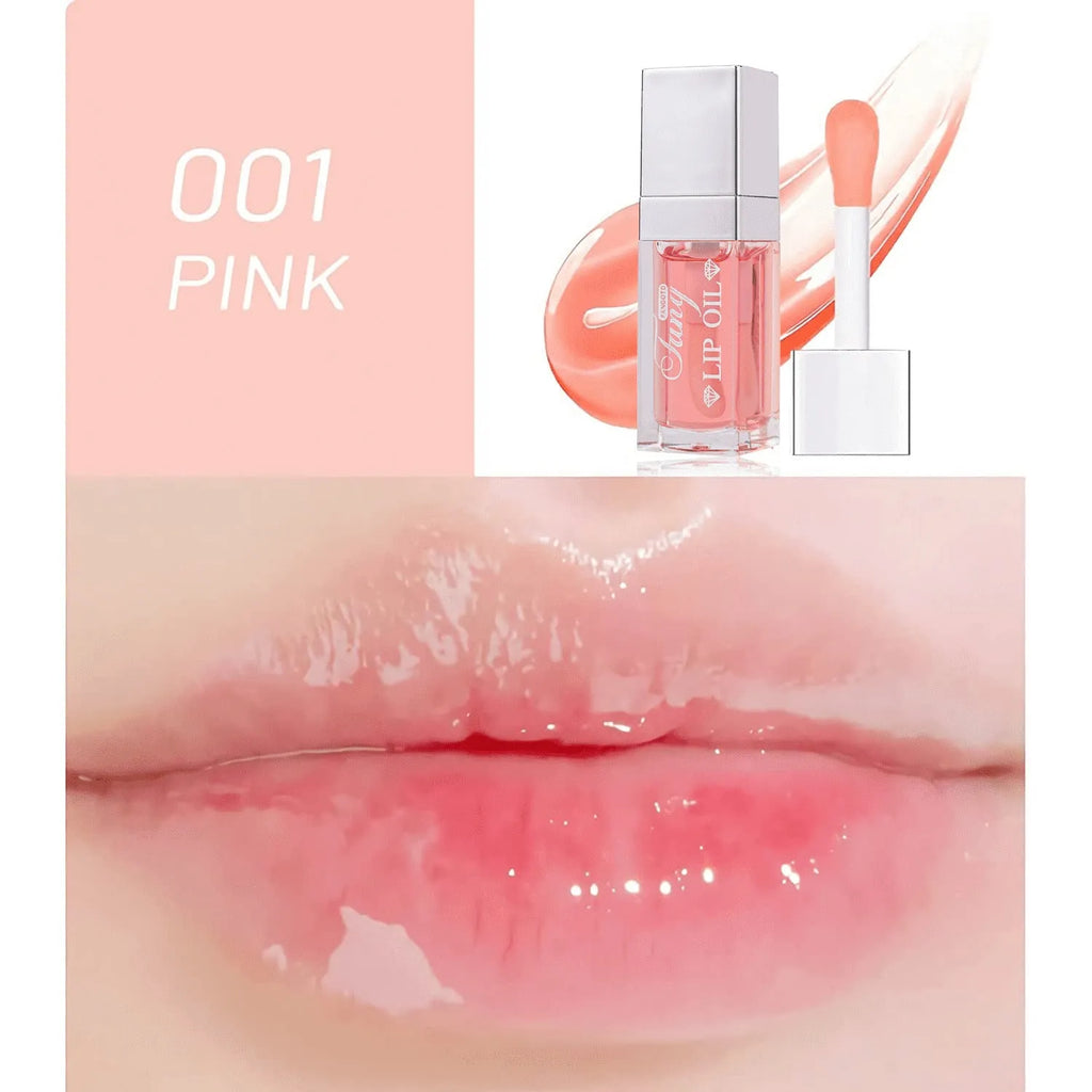 Bright Lip Gloss Mint Lipstick in five colour shades with included lip essence oil.