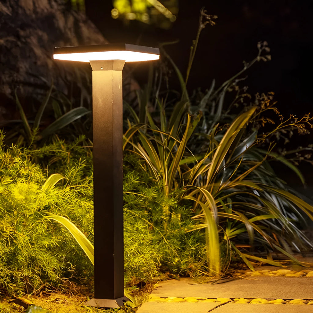 LED Outdoor Lawn Lamp Courtyard Square Garden Lawn Lamp Aluminium IP65 300mm 600mm Round Square Powered Landscape Lighting for Pathways Patios Driveways Decorative Illumination