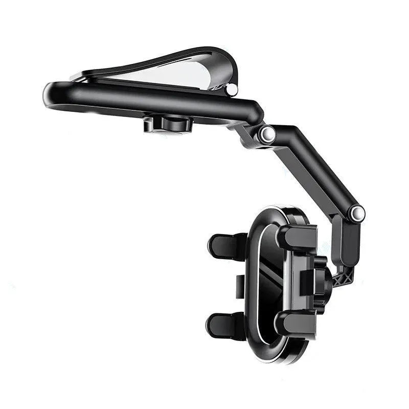 Car mount sun visor with buckle clip attached to vehicle sun visor providing rear seat shade