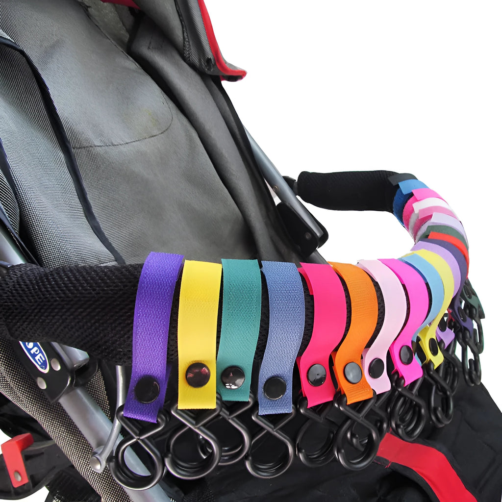 Nylon luggage Velcro hook in assorted colours for bag organisation and attachment