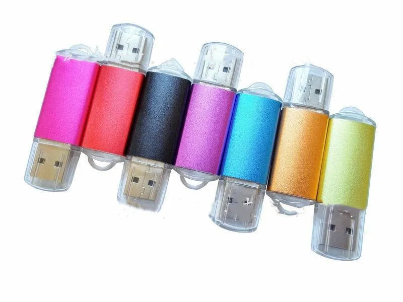 Software encryption lock USB dongle with metal housing showing colour options