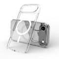 Transparent magnetic phone case for iPhone 17 series with shockproof TPU construction