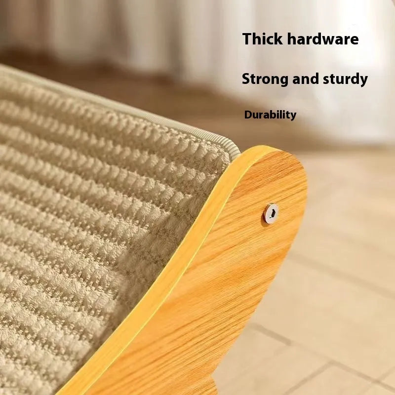 Sisal cat scratch board with sisal blanket surface in pastoral style design