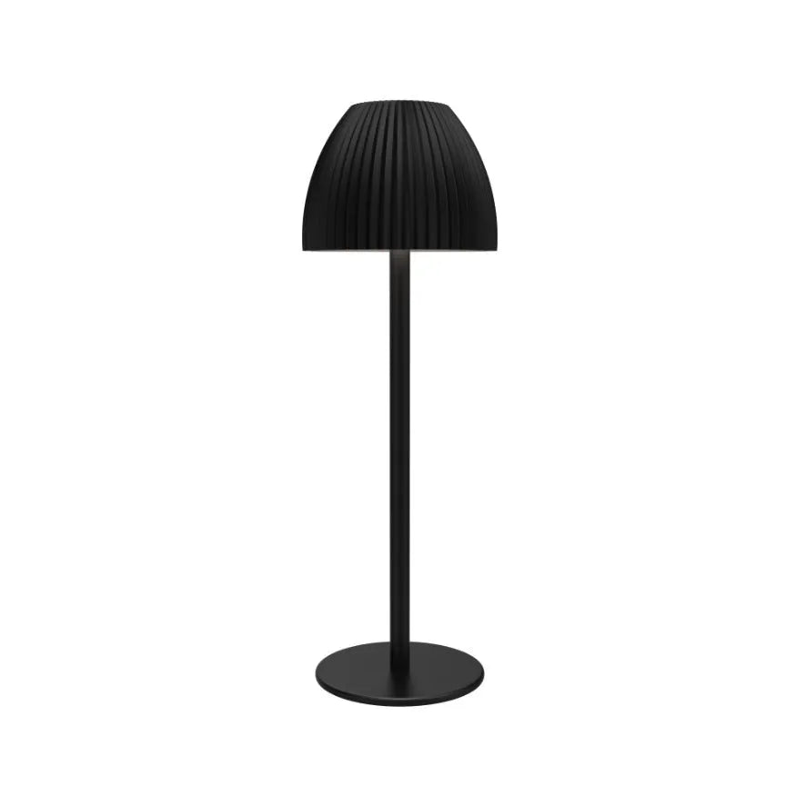 Modern dimmable night lamp with thin round base in black or white for dining room and bedroom