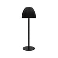 Modern dimmable night lamp with thin round base in black or white for dining room and bedroom