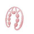 PP plastic leg massager roller with ring clip in macaron pink colour