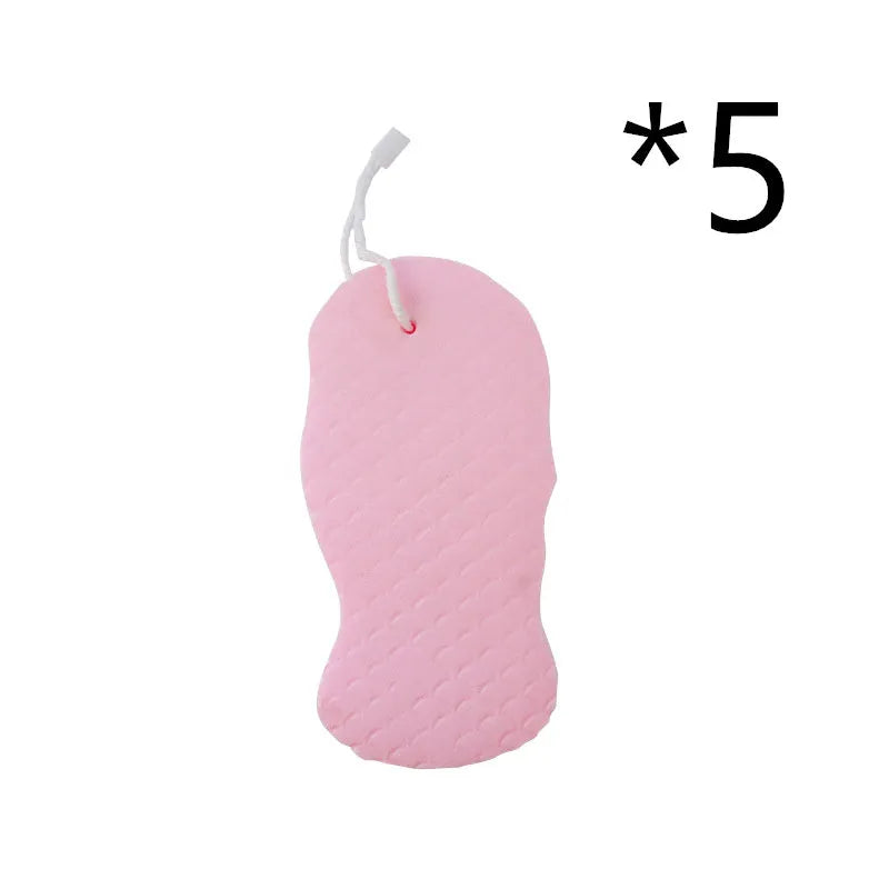 3D fish scale pattern bath sponge in white colour for body exfoliation