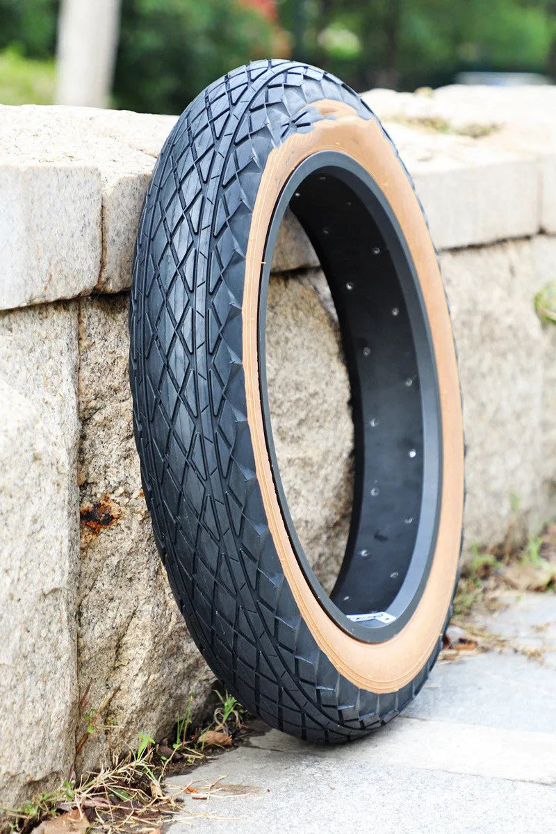 20x4.0 brown edge rubber tyre for electric beach cars and snowmobiles